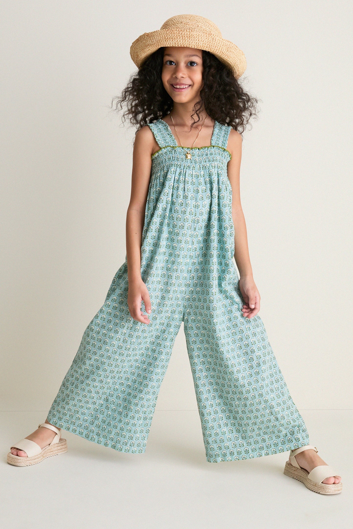 Blue Prairie Block Print Eleven Jumper