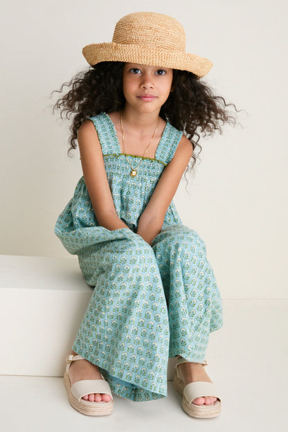 Blue Prairie Block Print Eleven Jumper