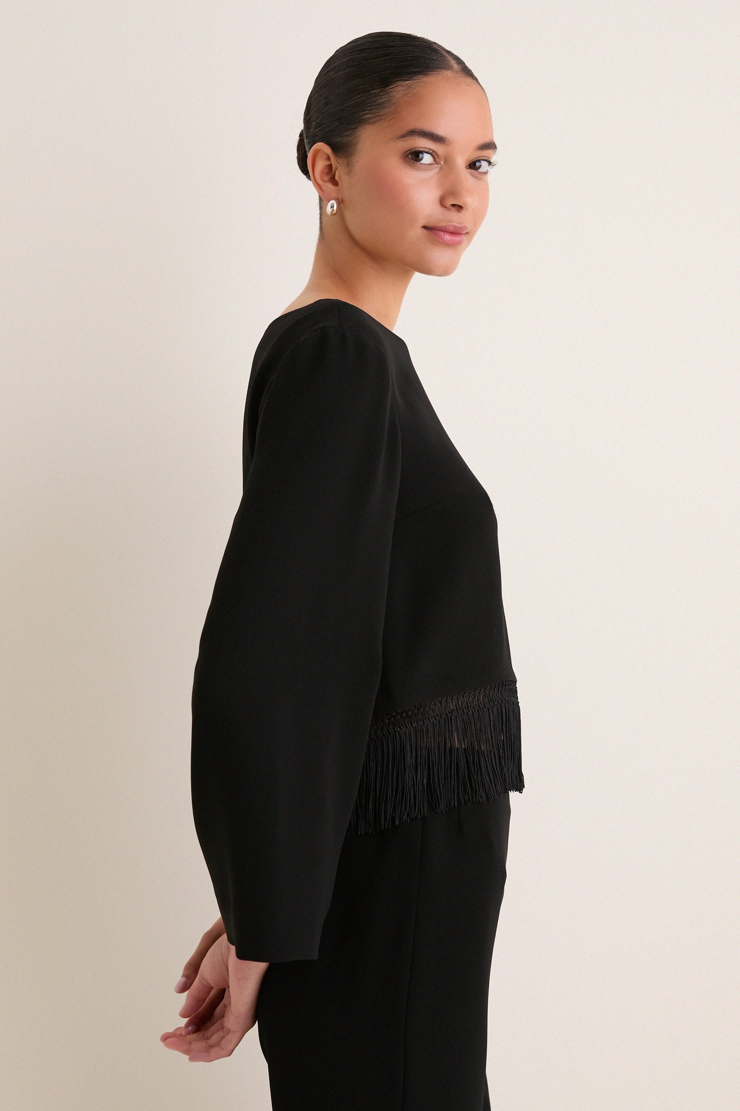 Black Bianca Blouse