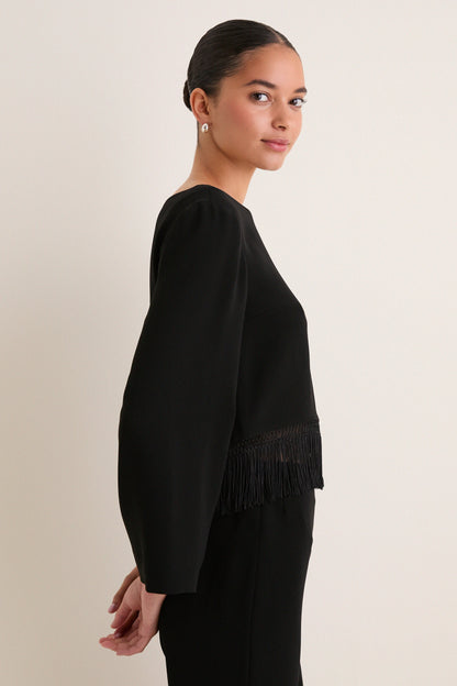 Black Bianca Blouse