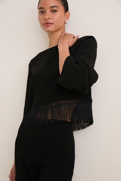 Black Bianca Blouse