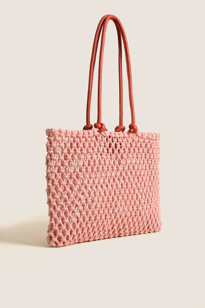 Blush with Bright Poppy Sandy Bag