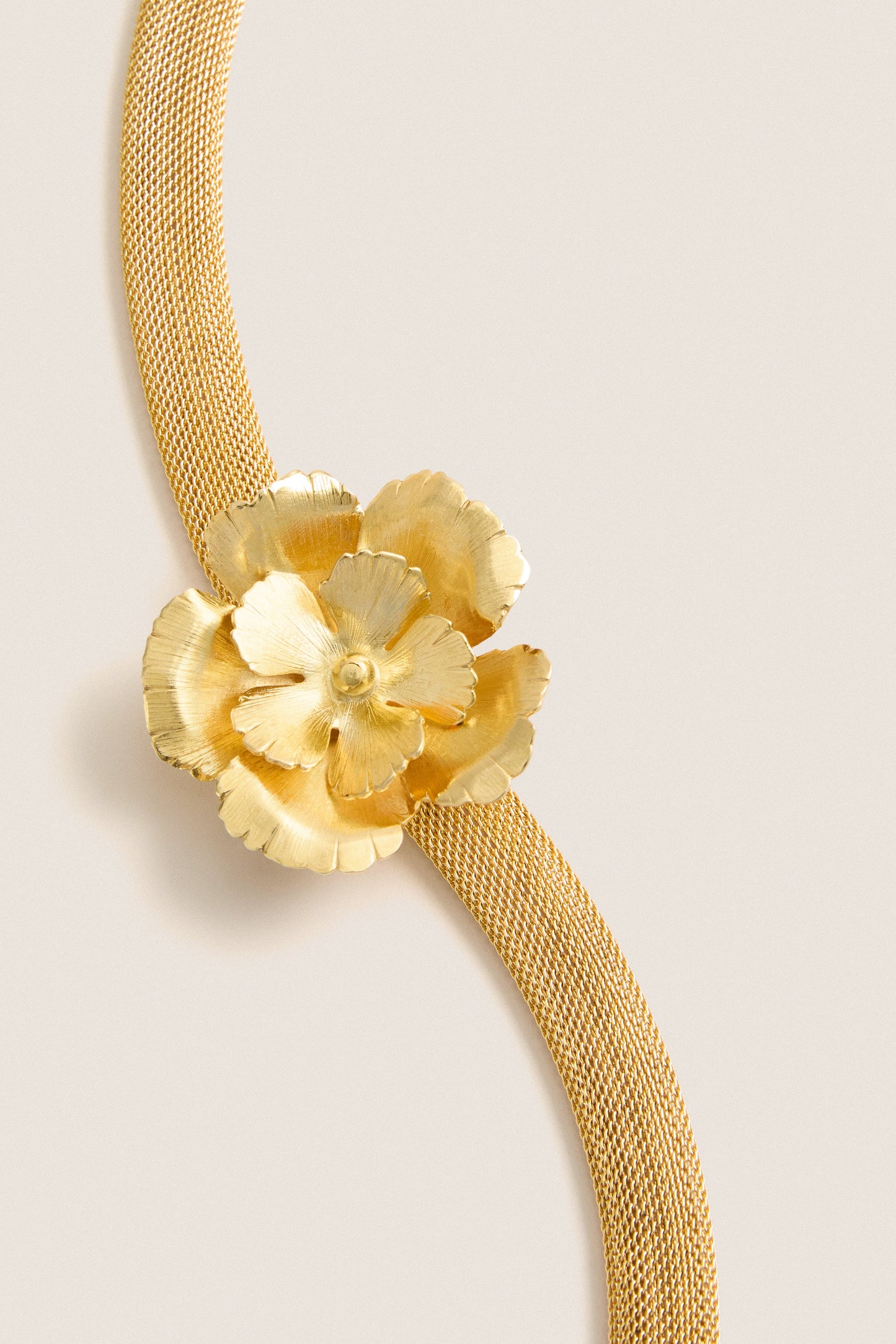 Antique Gold Eden Mesh Choker