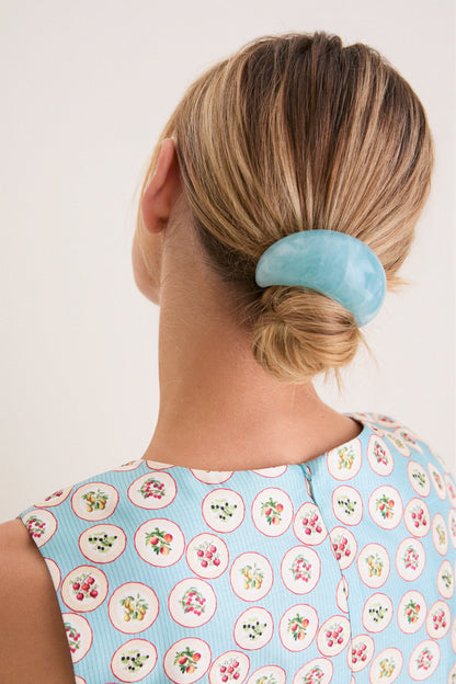 Amazonite Marble Dome Pony Cuff