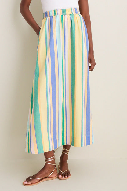 Bianca Yarn Dye Stripe Porto Maxi Skirt