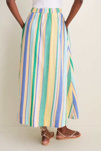 Bianca Yarn Dye Stripe Porto Maxi Skirt