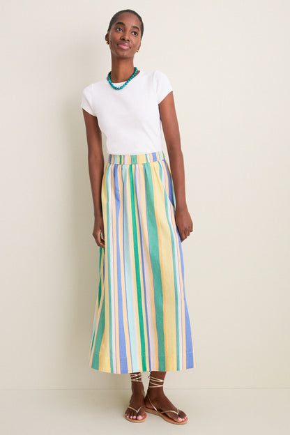 Bianca Yarn Dye Stripe Porto Maxi Skirt