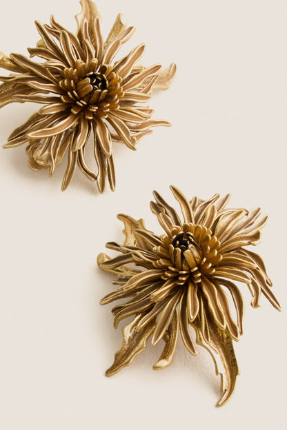 Antique Brass Octavia Earrings