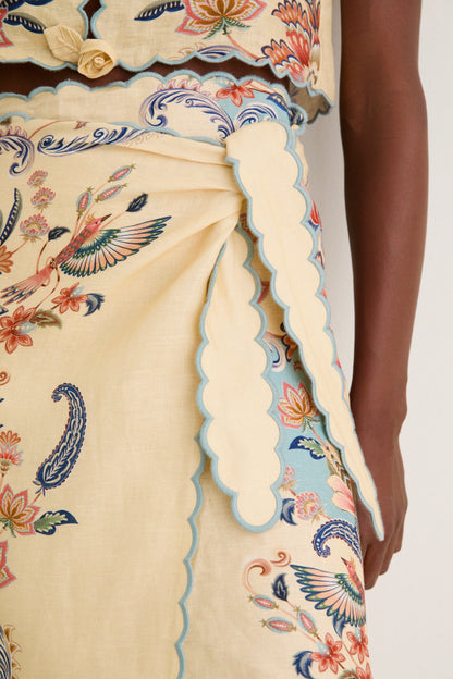 Boho Beauty Butter Midi Skirt