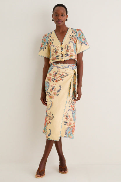 Boho Beauty Butter Midi Skirt