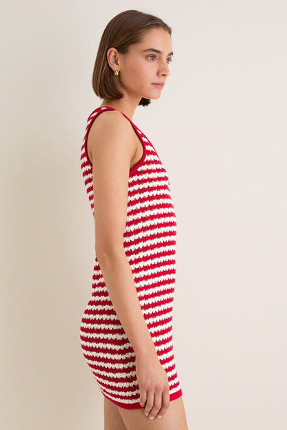 Avenue Stripe Knit Michaels Mini Dress