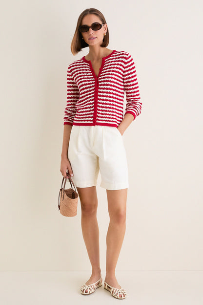 Avenue Stripe Knit Martha Cardigan
