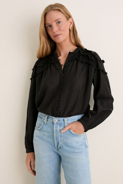 Black Christa Blouse