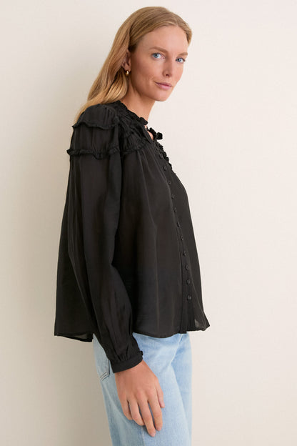 Black Christa Blouse