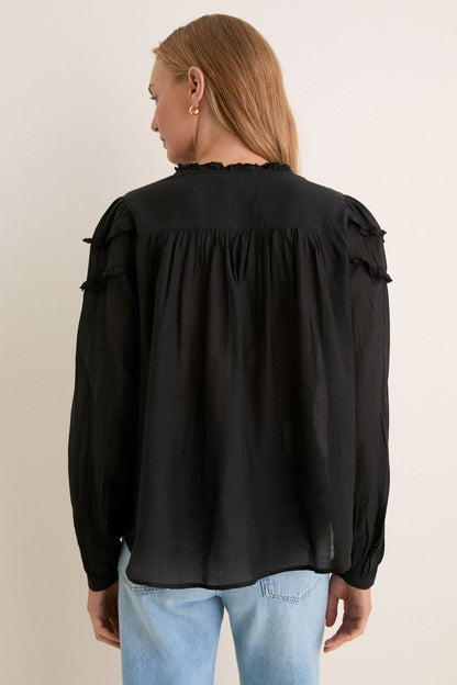 Black Christa Blouse
