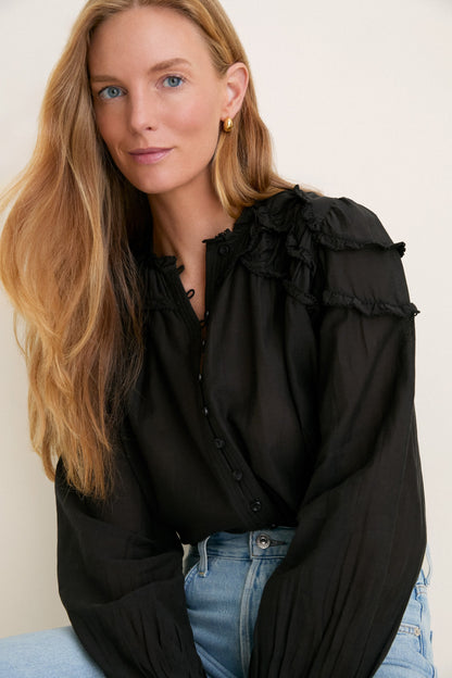 Black Christa Blouse