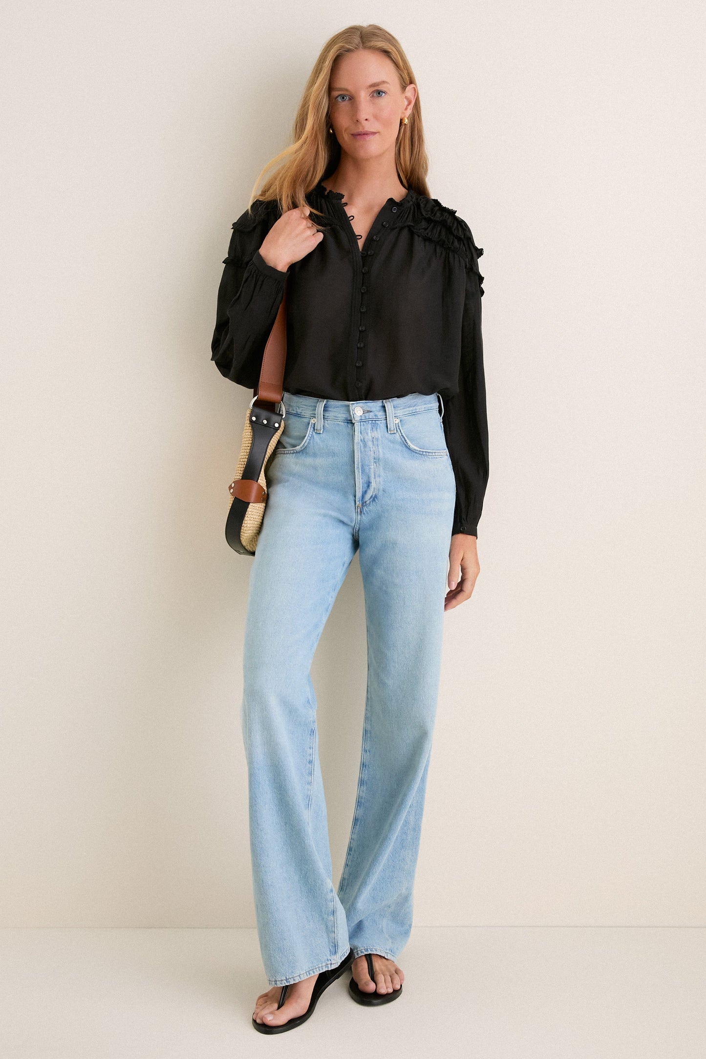 Black Christa Blouse