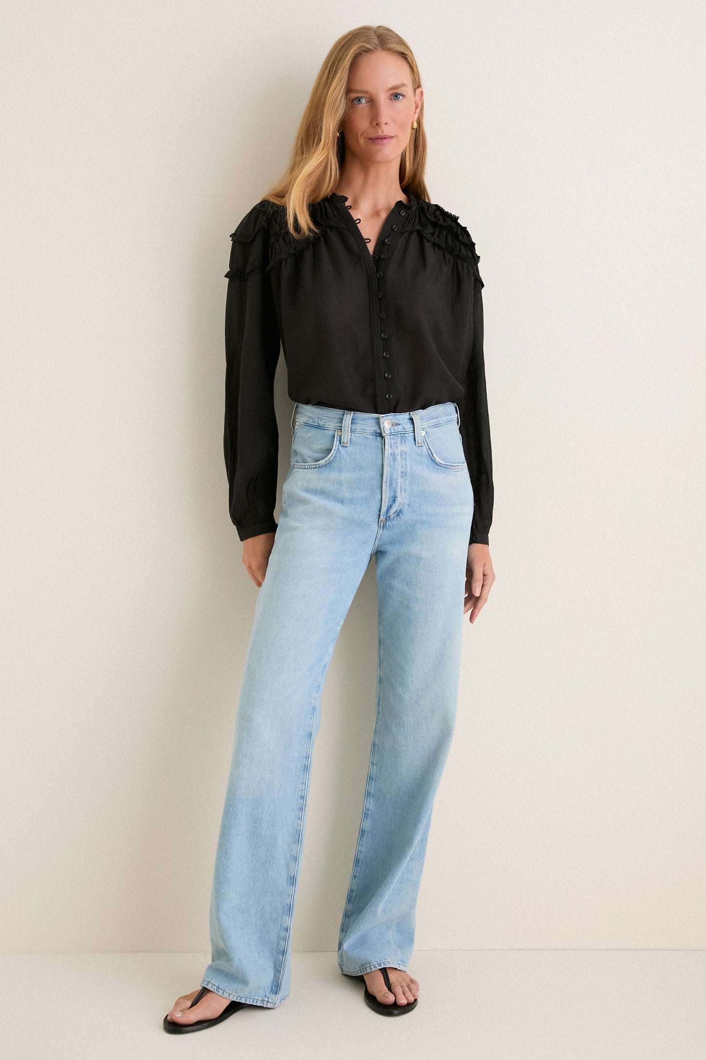 Black Christa Blouse