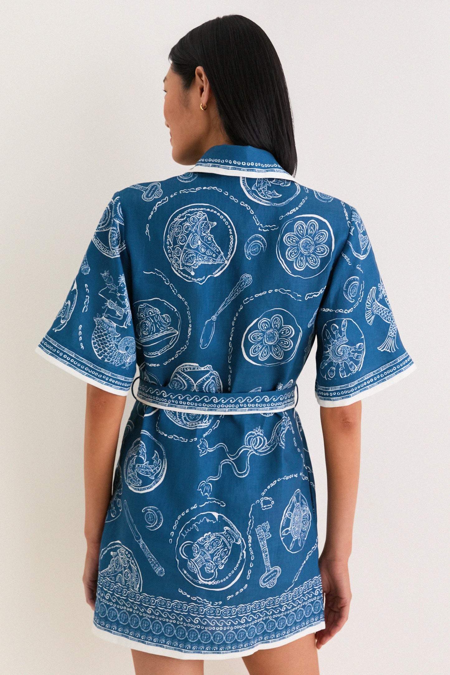 Blue Lucky Mini Dress
