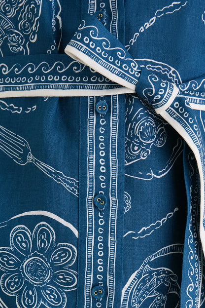 Blue Lucky Mini Dress