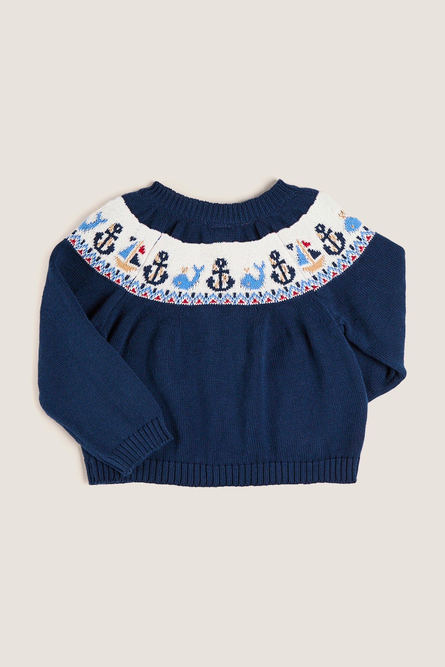 Boat Intarsia Cardigan