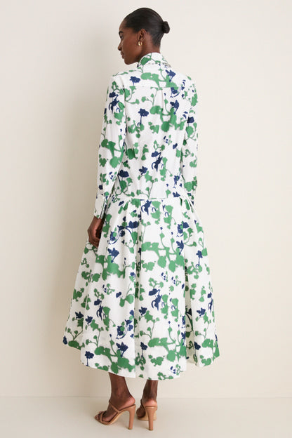 Blurred Bouquet Sono Shirt Dress