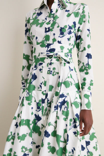 Blurred Bouquet Sono Shirt Dress