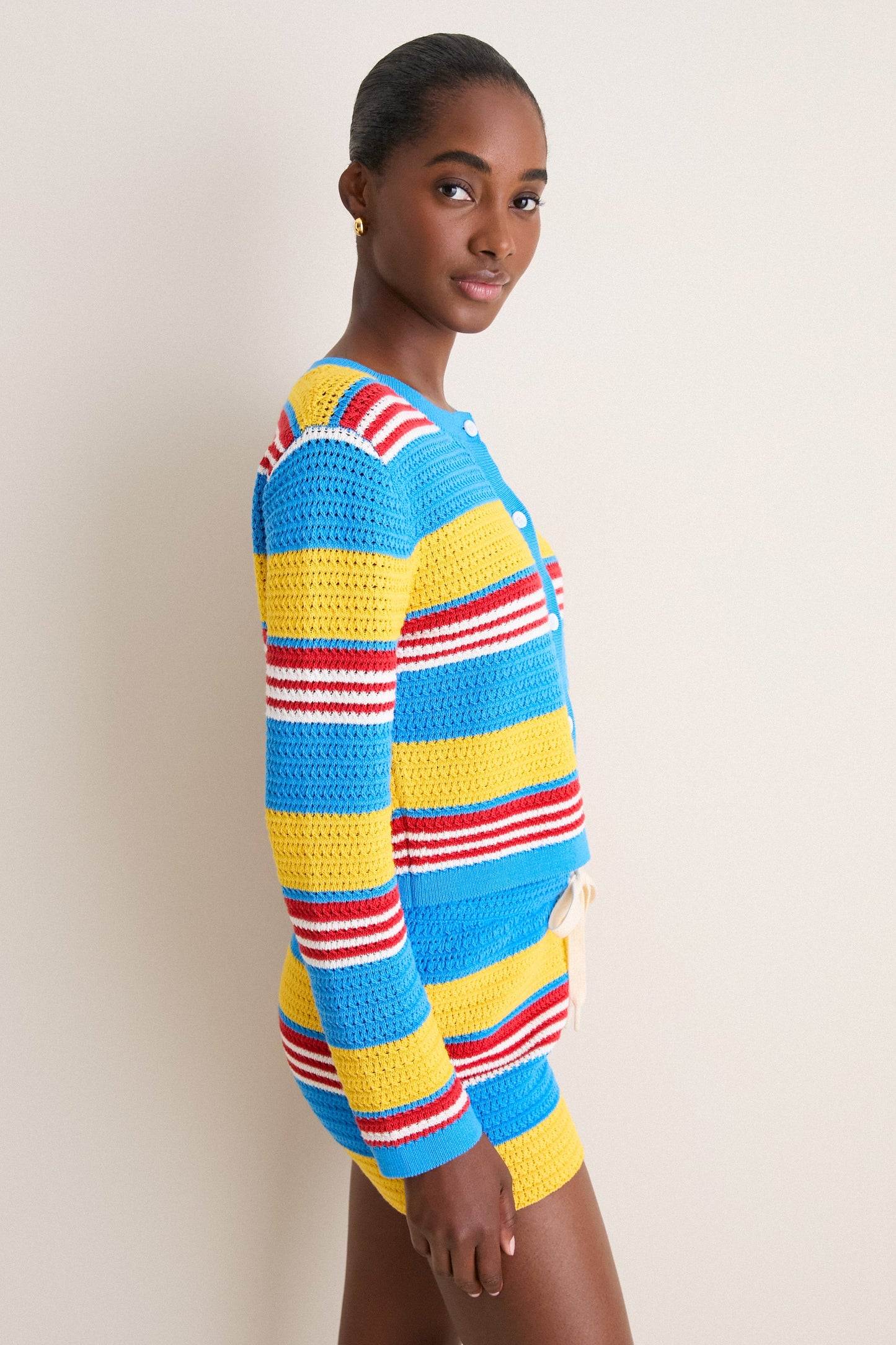 Blue Multi Stripe Tammy Cardigan