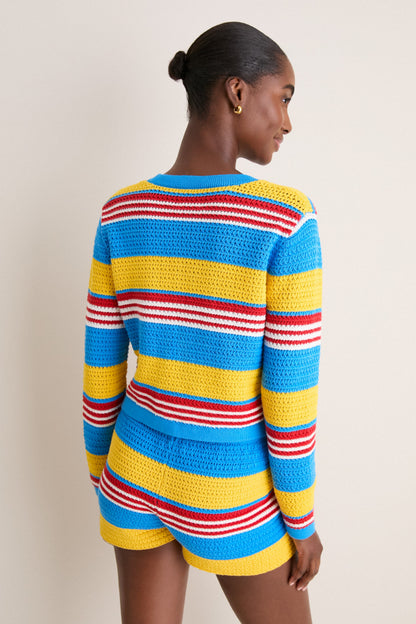 Blue Multi Stripe Tammy Cardigan