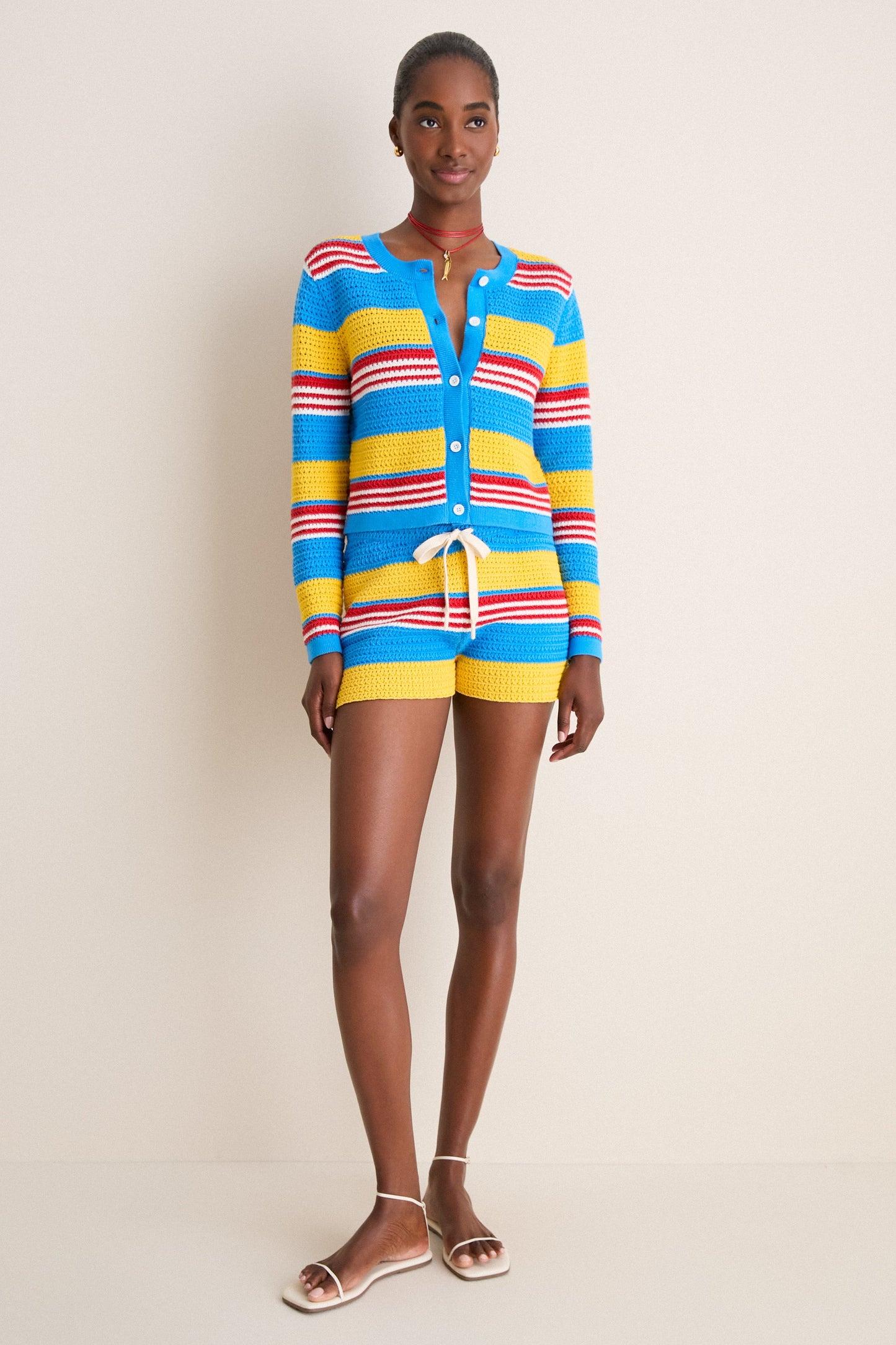 Blue Multi Stripe Tammy Cardigan