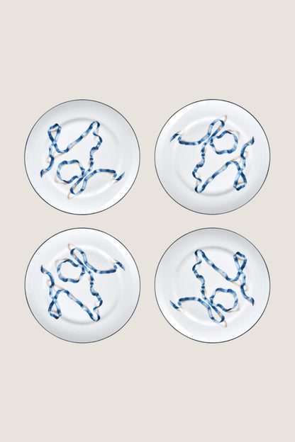 Blue Ribbon Dinner Plates (Set of 4)