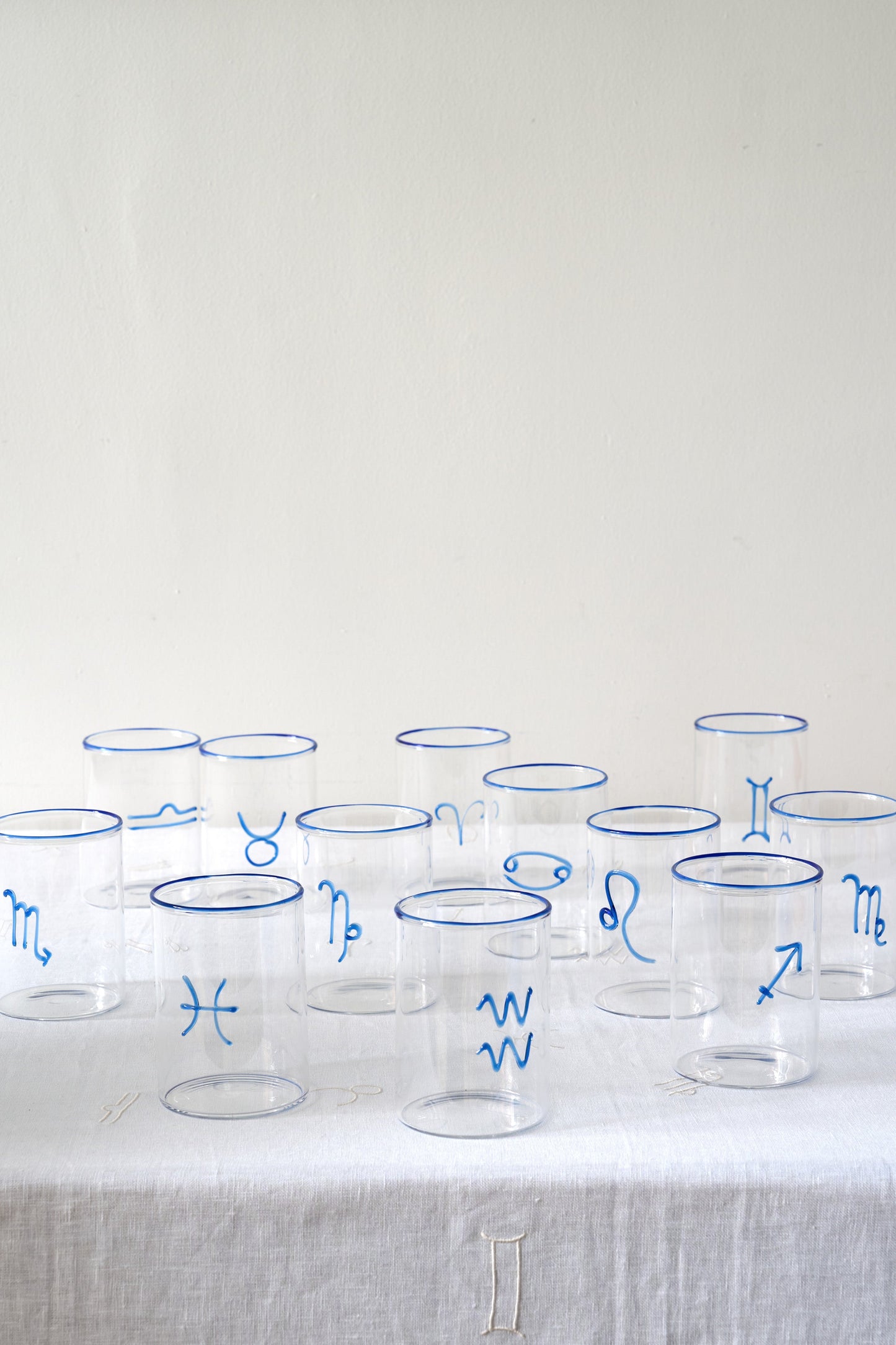 Blue Aries Lowball Glass (Set of 2)