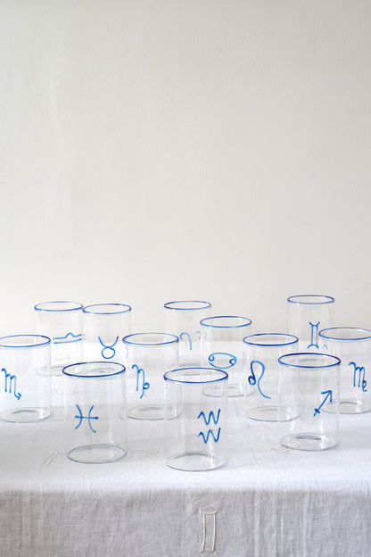 Blue Aries Lowball Glass (Set of 2)