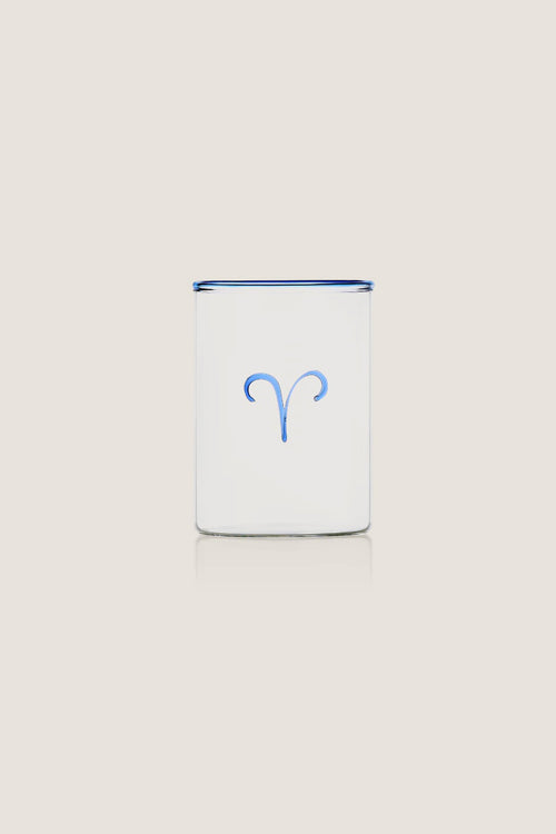 Blue Aries Lowball Glass (Set of 2)