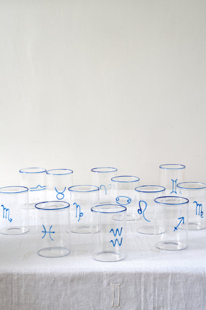 Blue Taurus Lowball Glass (Set of 2)