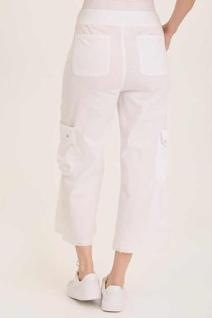 Femke Stretch Poplin Cargo Crop