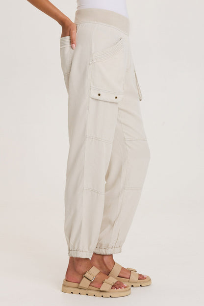 Chattaway Twill Banded 'Jogger' Pant