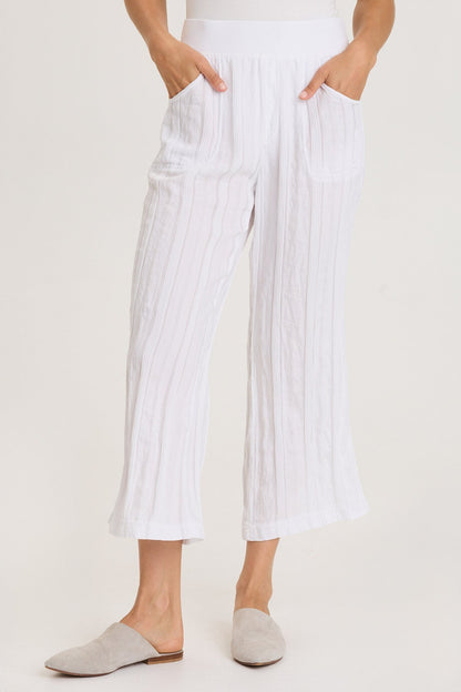 Carruth Textured Stripe Flared Leg Crop