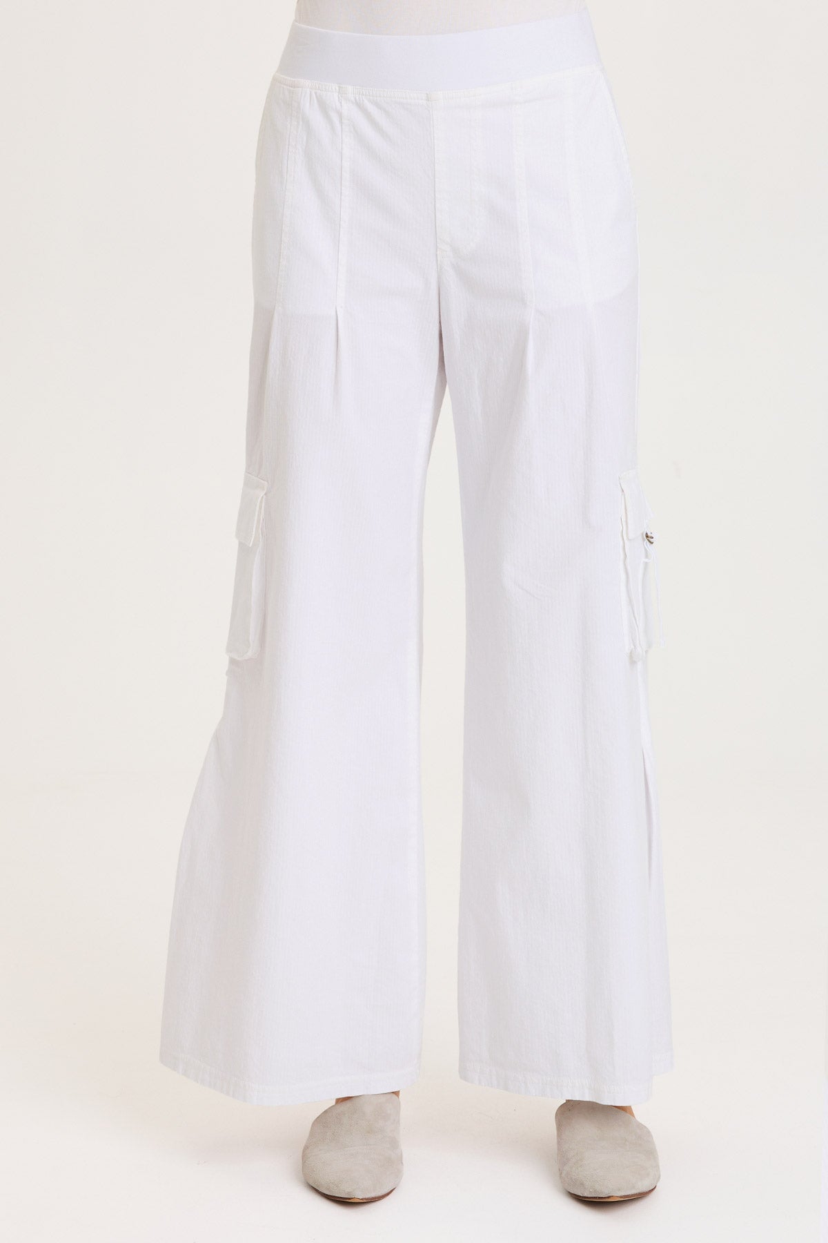 Erwin Side Pleats Cargo Wide-Leg Pant