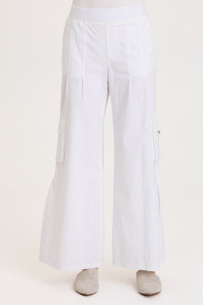 Erwin Side Pleats Cargo Wide-Leg Pant