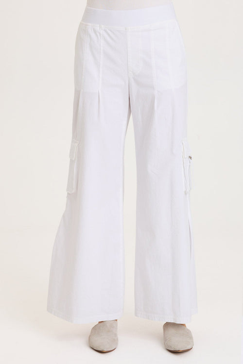Erwin Side Pleats Cargo Wide-Leg Pant