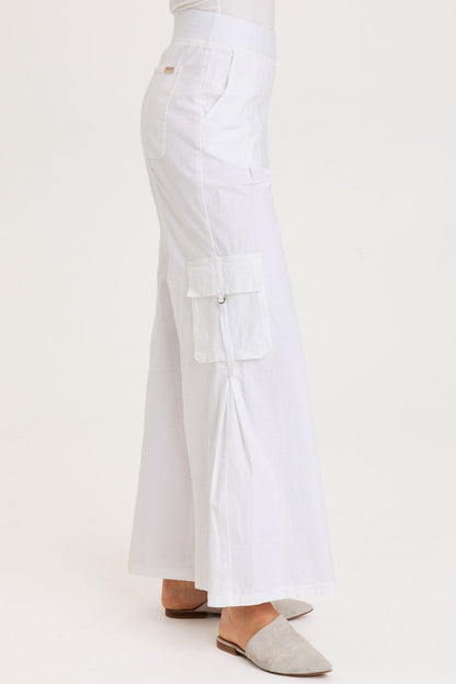 Erwin Side Pleats Cargo Wide-Leg Pant