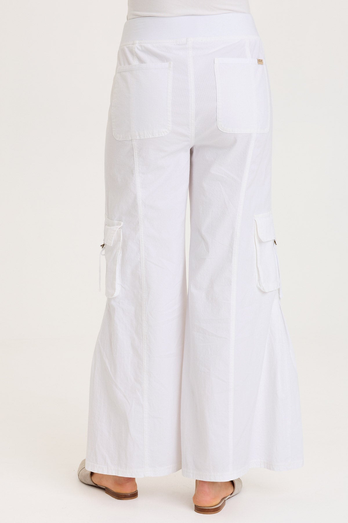 Erwin Side Pleats Cargo Wide-Leg Pant