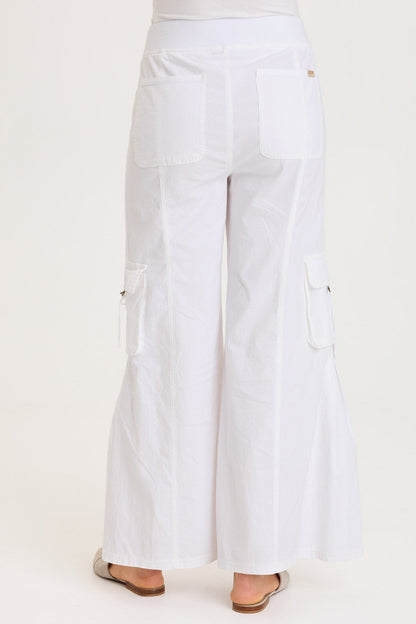 Erwin Side Pleats Cargo Wide-Leg Pant