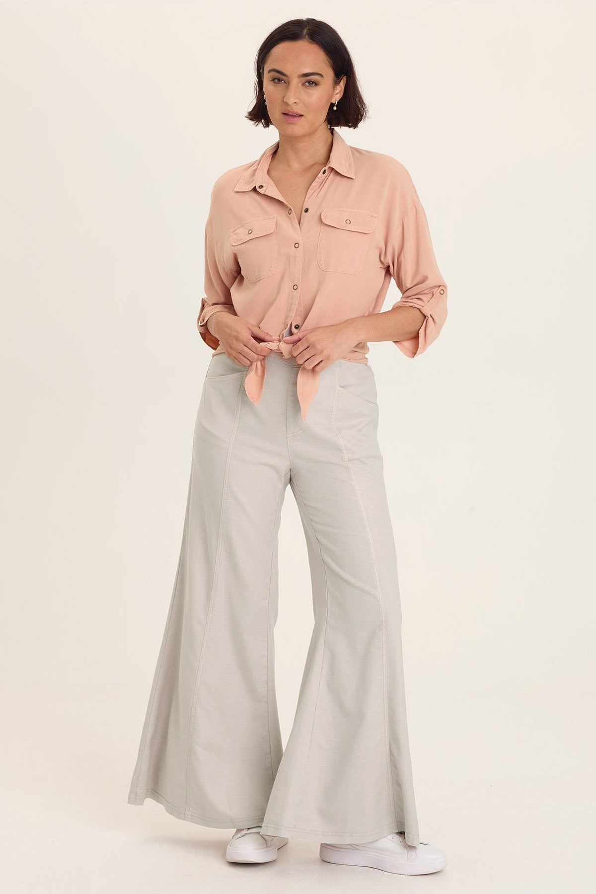 Faulk Twill Pull-On Bell Bottoms