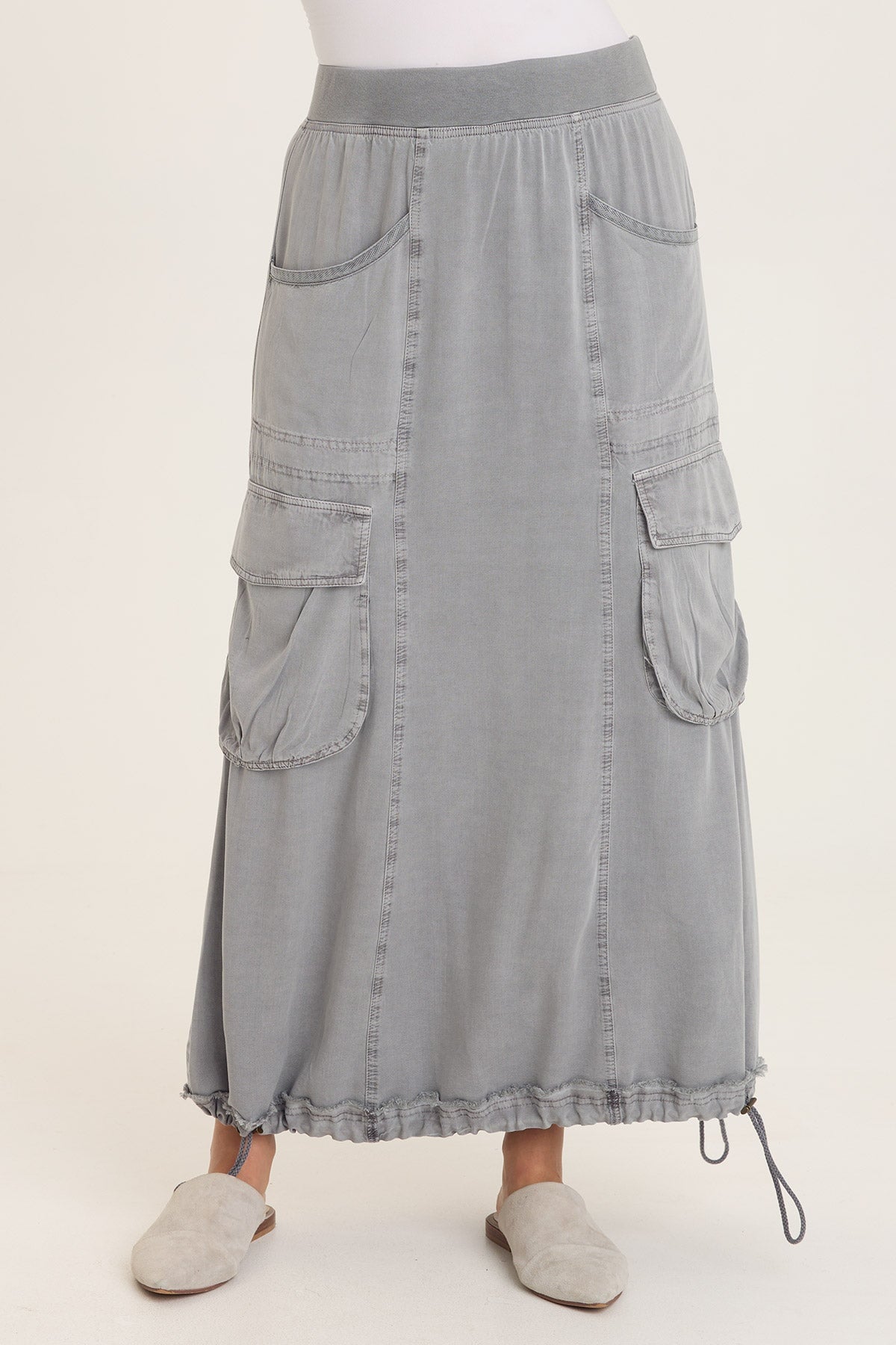 Ingram Cinchable Cargo Twill Skirt