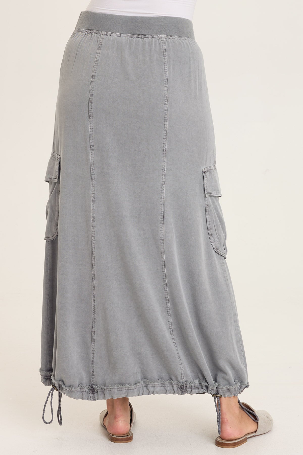 Ingram Cinchable Cargo Twill Skirt