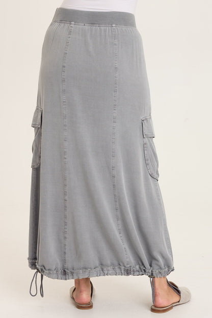 Ingram Cinchable Cargo Twill Skirt