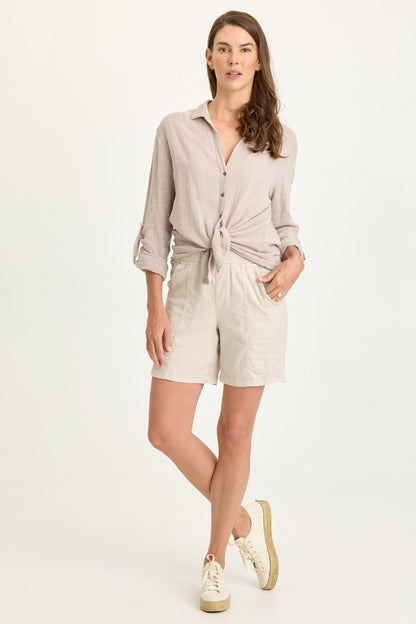 Louisa Twill Pull-On Short