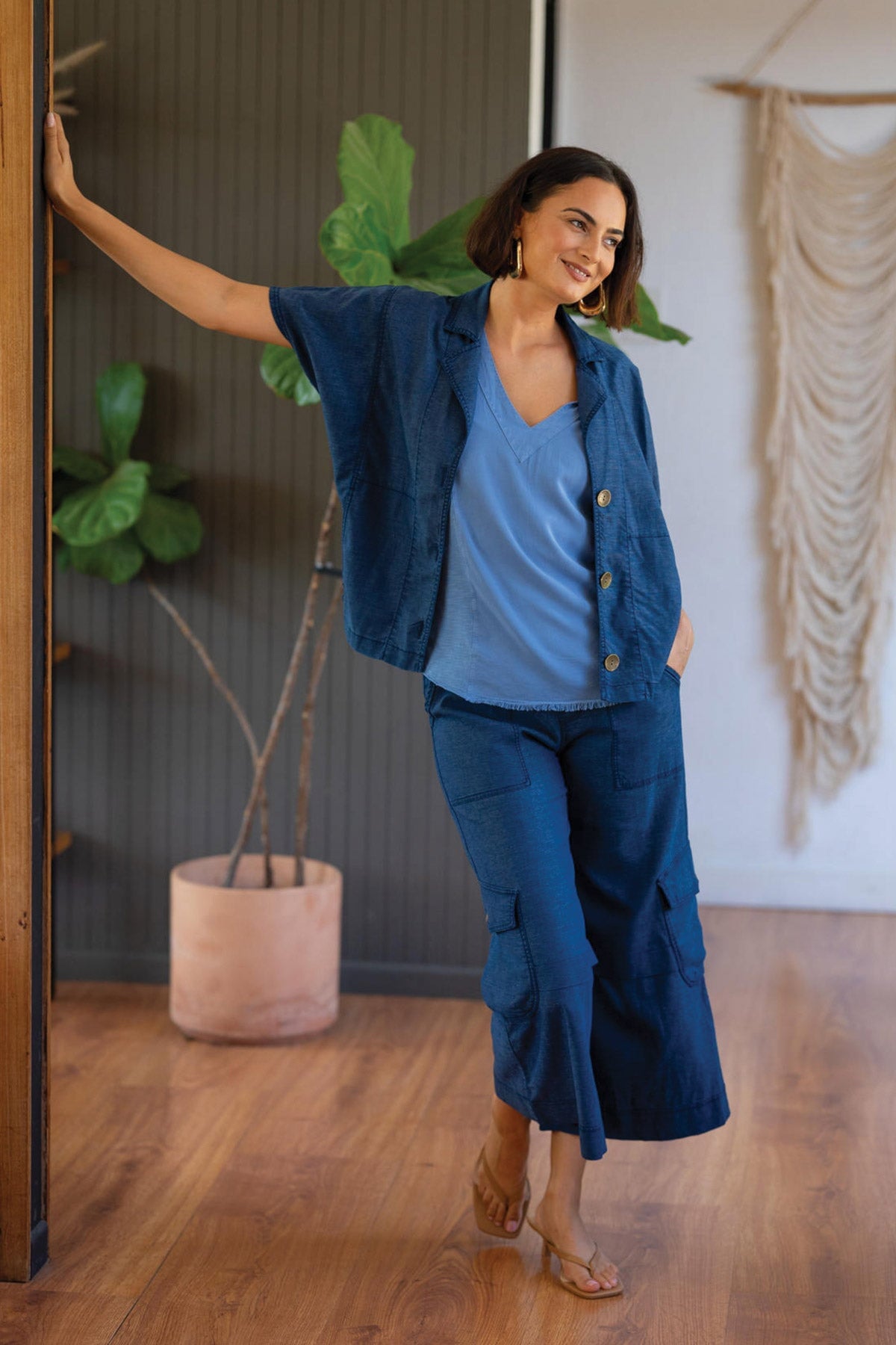 Rosalina Twill Cargo Gaucho Crop